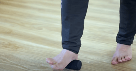 跑步姿勢,足部訓練，筋膜滾筒