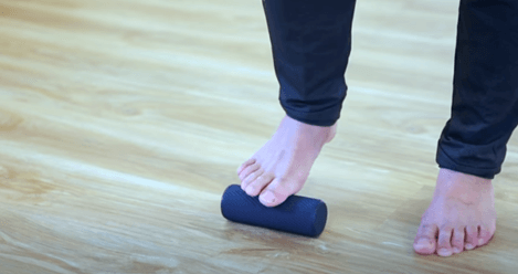 跑步姿勢,足部訓練，筋膜滾筒