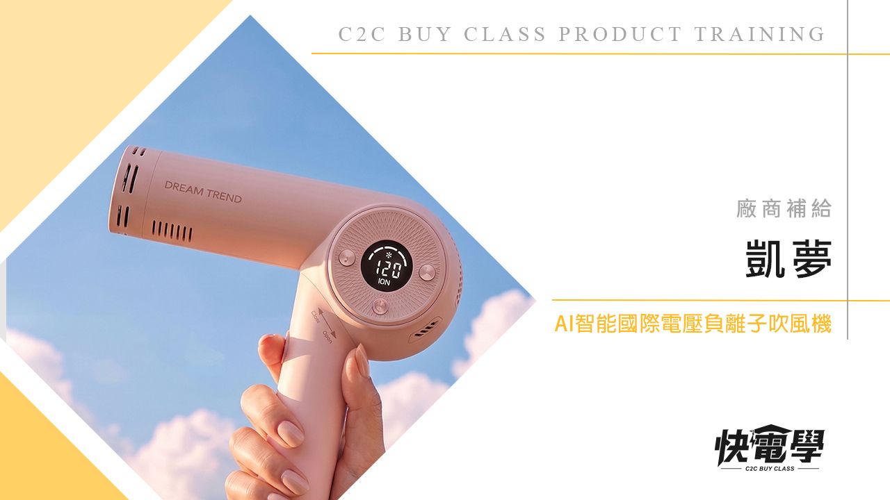DREAM TREND AI智能國際電壓負離子吹風機