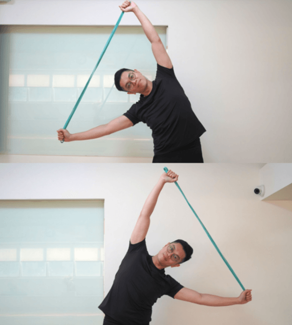 肩頸放鬆,瑜珈,毛巾操